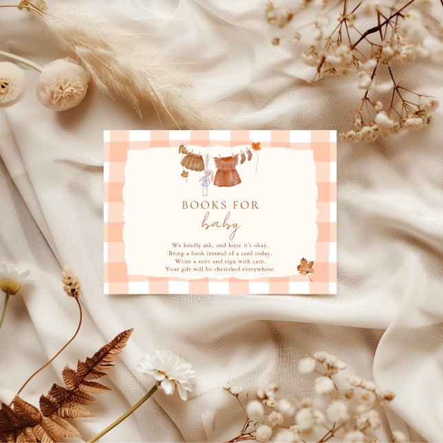 Cartão De Informações Apaixonar Livros de Chá de fraldas para Bebê (Criador carregado)