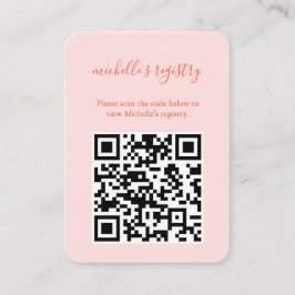 Cartão De Informações Aperol Spritz Wedding BridalShower Detalhes QR Cod