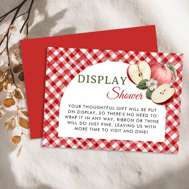 Cartão De Informações Apple of Our Eye Display Chá Card (Display Shower)