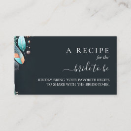 Cartão De Informações Aqua Sand Work Stacking Sea Glass Chá de panela