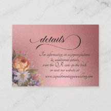 Aquarela Flores Silvestres, Código QR - Dourado Ro