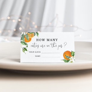 Cartão De Informações Aquarela, pequena boneca, adivinha quantas cuecas 