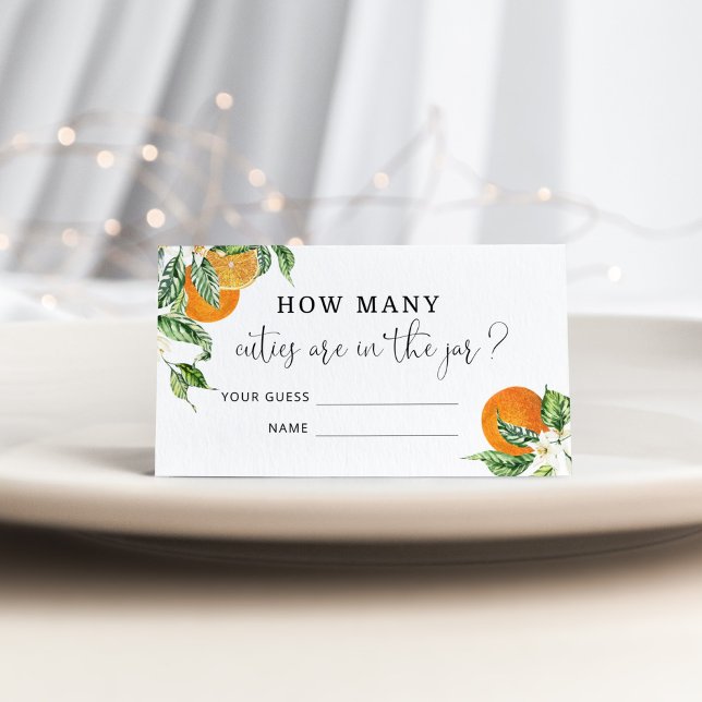 Cartão De Informações Aquarela pequena doce adivinha quantas cuecas (Criador carregado)