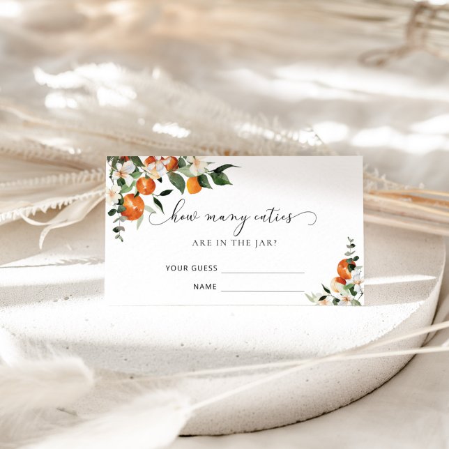 Cartão De Informações Aquarela pequena doce adivinha quantas cuecas (Criador carregado)