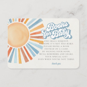 Cartão De Informações Aqui vem os Livros do Filho da Luz do Sol para o C