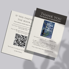 Cartão De Informações ARC Thank you Insert Card Author Review Request QR