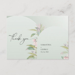 Cartão De Informações Arca geométrica de Boho, folhagem de eucalipto, c