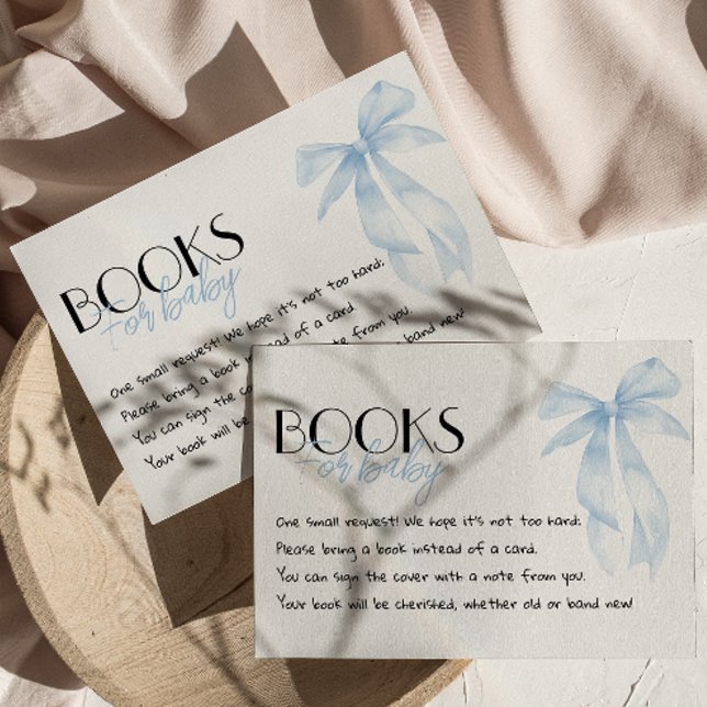 Cartão De Informações Arco Azul Desenhado Livro Escrito Bebê (Criador carregado)