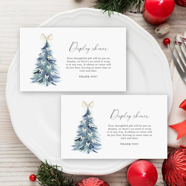 Cartão De Informações Arco da árvore de inverno - chá de exibição (Criador carregado)