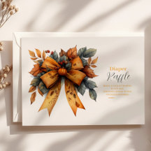 Arco de queda Chá de fraldas Raffle Diapper