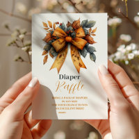 Arco de queda Chá de fraldas Raffle Diapper