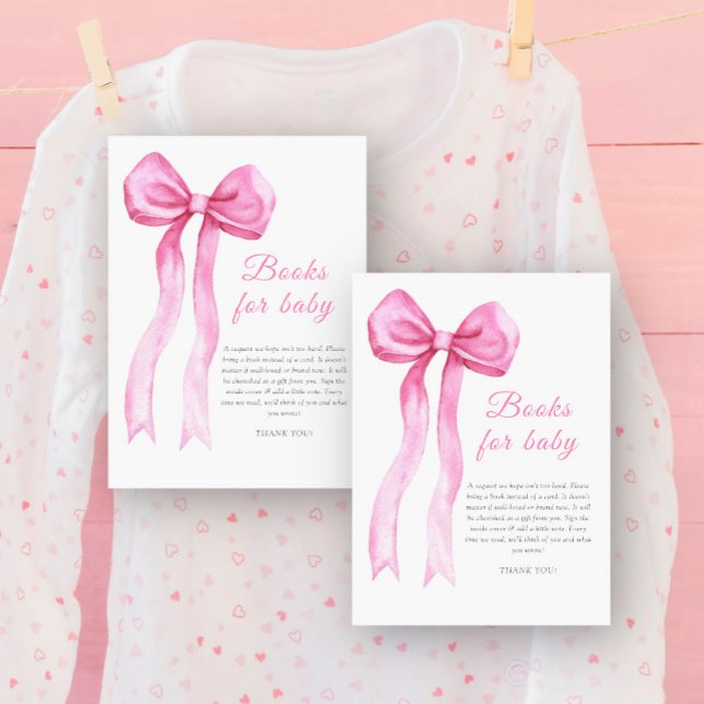 Cartão De Informações Arco elegante para o livro do bebê (Criador carregado)