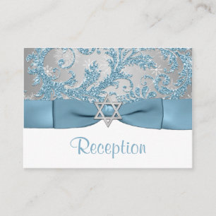 Cartão De Informações ARCO IMPRESSO - Winter Wonderland Bat Mitzvah Inse