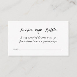 Cartão De Informações Arco moderno, Chá de fraldas neutro minimalista