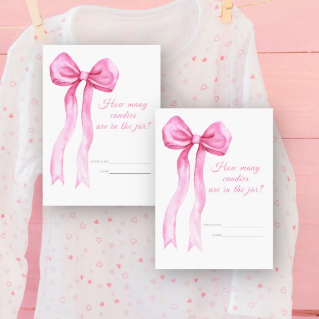 Cartão De Informações Arco rosa - Adivinha quantos jogos de doces (Criador carregado)