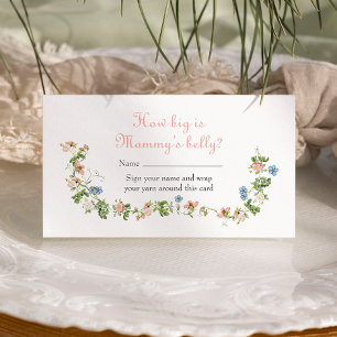 Cartão De Informações Arco Rosa de Flor Selvagem de Quão Grande é a Barr