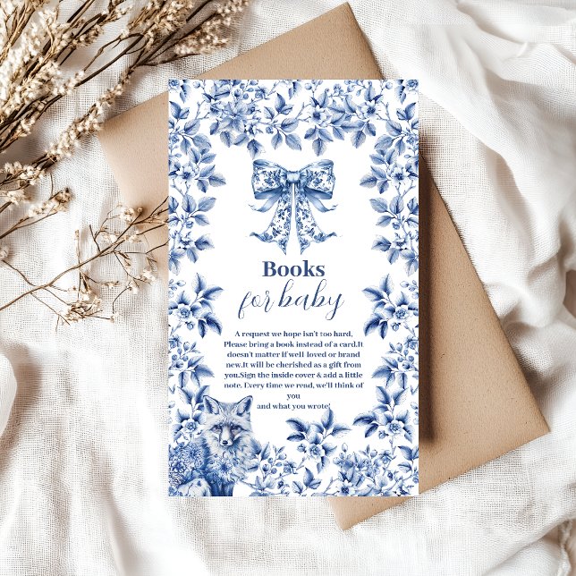 Cartão De Informações Arco Toile De Jouy Livros para Bebê (Criador carregado)