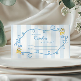 Cartão De Informações Arcos Azuis de Limão Italiano Quantas canetas