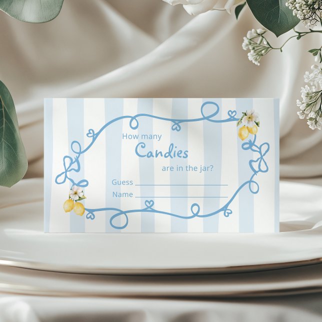 Cartão De Informações Arcos Azuis de Limão Italiano Quantas canetas (Criador carregado)