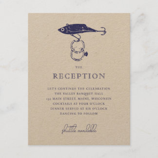 Cartão De Informações Argolas para Isca de Pesca Rústica Kraft Marrom Az