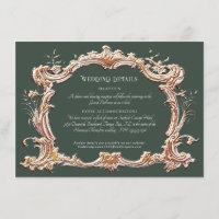 Art Nouveau Floresta Elegante em Detalhes Dourados
