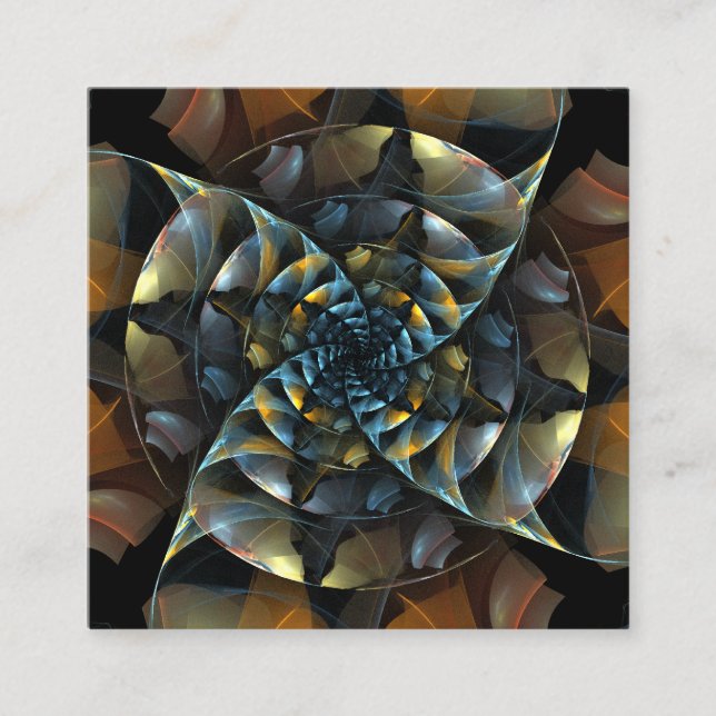 Cartão De Informações Arte abstrata de catavento (Frente)