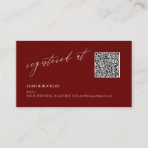 ArtsApp Código QR Registro Burgundy Luxuosa Caligr