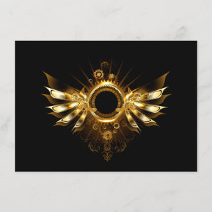 Cartão De Informações Asas steampunk