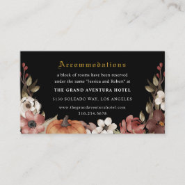 Cartão De Informações 'Até a morte nos separamos do casamento de Hallowe