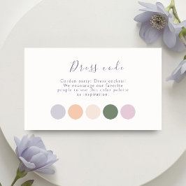Cartão De Informações Atendimento de Casamento com Roteiro Pastel