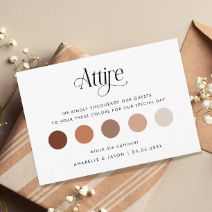 Cartão De Informações Atraente de convidado do Código de Vestido de Casa