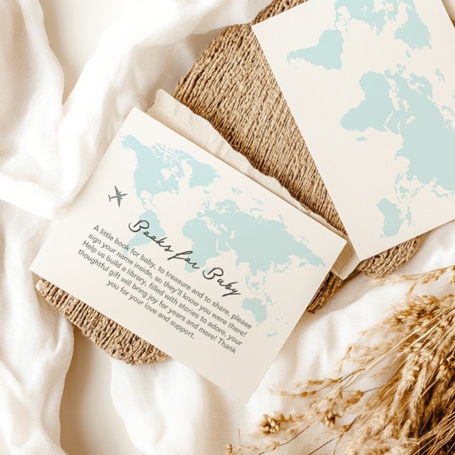 Cartão De Informações Aventura aguarda, bem-vindos ao mundo (Criador carregado)