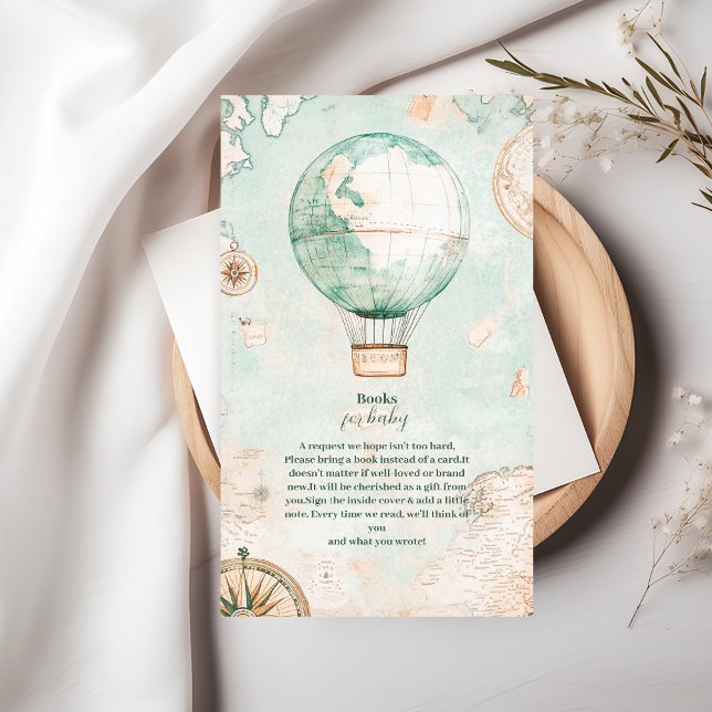 Cartão De Informações Aventura aguarda livros neutro por gênero para beb (Criador carregado)