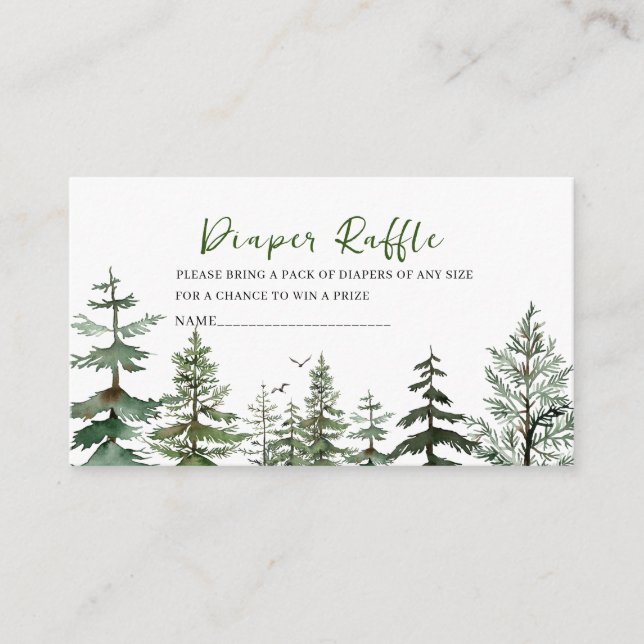 Cartão De Informações Aventura de Garoto de Aquarela Começa fralda de ch (Frente)