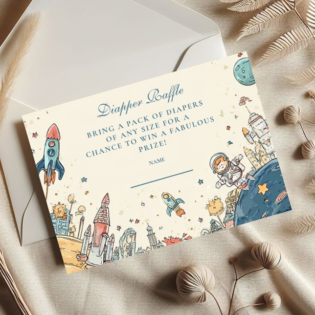 Cartão De Informações Aventura Espacial Exterior Raffle (Criador carregado)