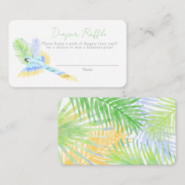 Cartão De Informações Aves Tropicais Havaianas - Fralda Raffle