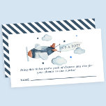 Cartão De Informações Avião Vintage, é um garoto, Fralda Raffle<br><div class="desc">Avião Vintage É Um Cartão de Fralda Rapaz Raffle. Este design apresenta um adorável avião vintage. Personalize este design personalizado com o seu próprio texto e detalhes.</div>