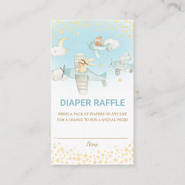 Cartão De Informações Aviões Aviões Animais de Corte Fralda Raffle