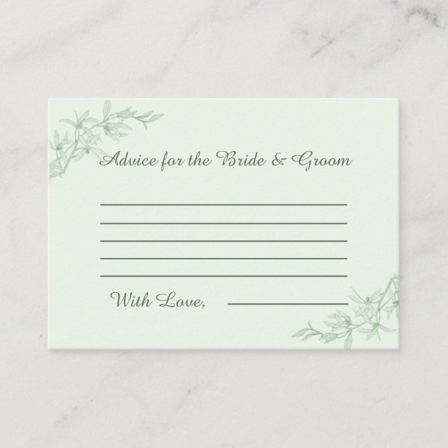 Cartão De Informações Aviso de Casamento da Flor do eterno (Frente)