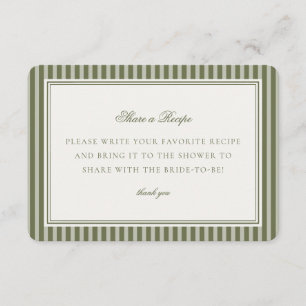 Cartão De Informações Azeitona Martini Verde Listrada Compartilhe uma Re