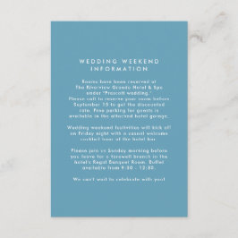 Cartão De Informações Azulejo azul grego quadro simples destino casament