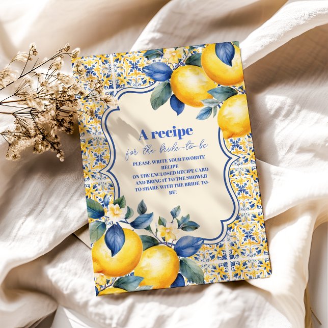 Cartão De Informações Azulejo italiano mediterrânico e Chá de panela de  (Criador carregado)