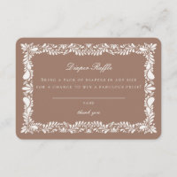 Azulejo Mocha Brown Talavera Fralda Raffle Inserçã