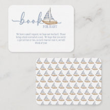 Baby Boy Sail Chá Book para Bebê