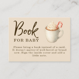 Cartão De Informações Baby, It's Cocoa Outside Baby Shower 