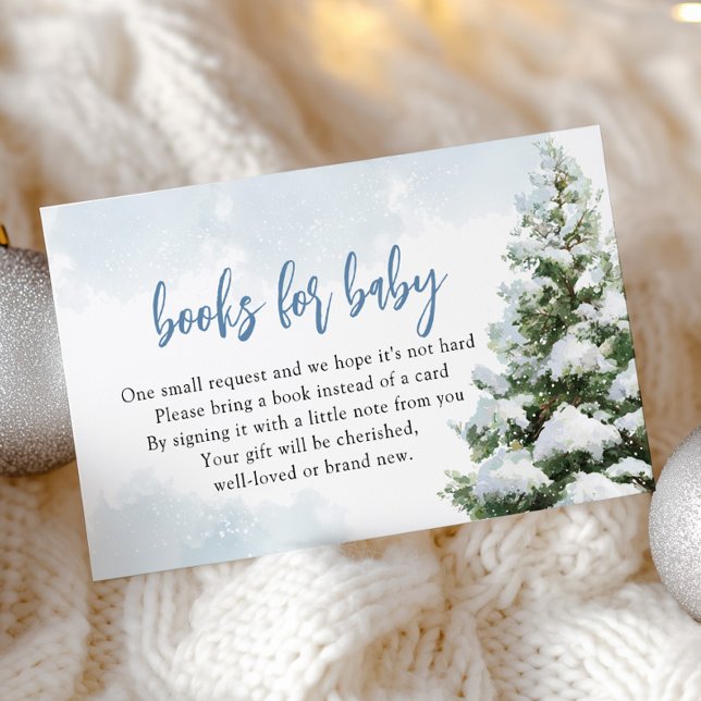 Cartão De Informações Baby It's Cold Outside Baby Shower Books for Baby (Criador carregado)