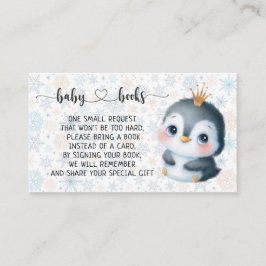 Cartão De Informações Baby Penguin Aniversário de Bebê I 