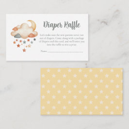 Cartão De Informações Baby Shower Diaper Raffle Card – Dreamy Stars