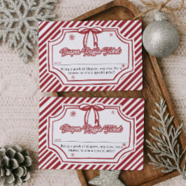 Cartão De Informações Baby Shower Diaper Raffle Ticket