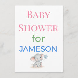 Cartão De Informações Baby Shower Invitations Enclosure Cards Signs | De
